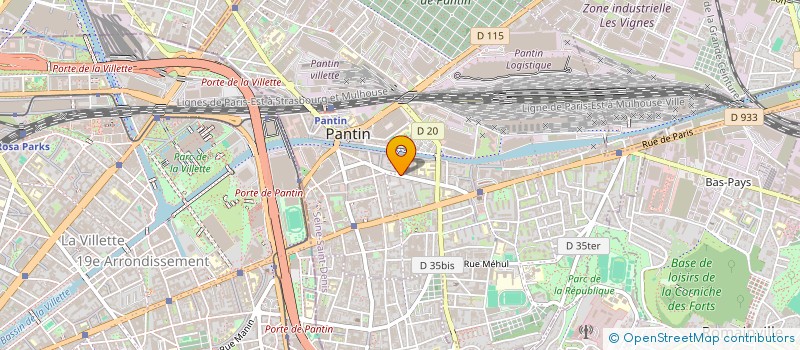 localisation de l'entreprise SARL MAUD ROR à PANTIN