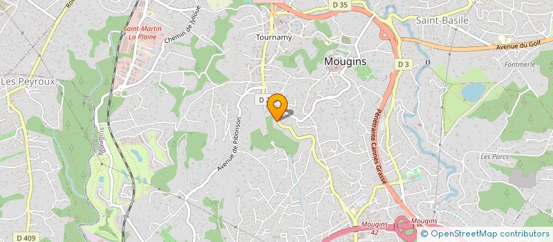 localisation de l'entreprise SARL MAUGERI ANTHONY à MOUGINS