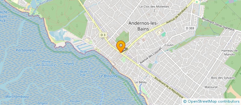 localisation de l'entreprise SARL MAURAT à ANDERNOS-LES-BAINS