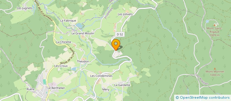 localisation de l'entreprise SARL MAURIAUD CHARPENTE à PROPIERES