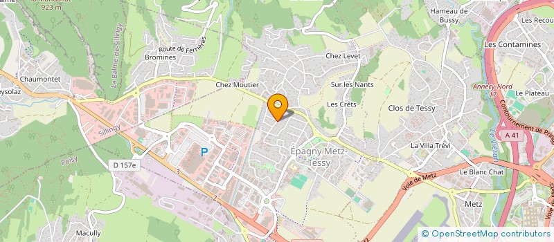 localisation de l'entreprise SARL MAURICE  EPAGNY METZ-TESSY