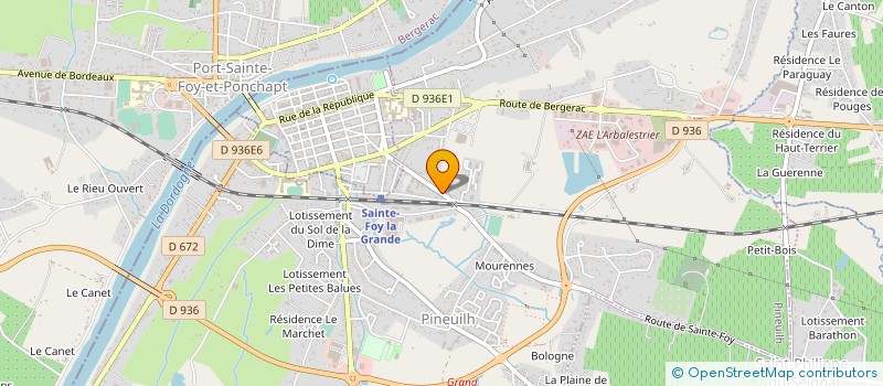 localisation de l'entreprise SARL MAURICE BLONDY à PINEUILH