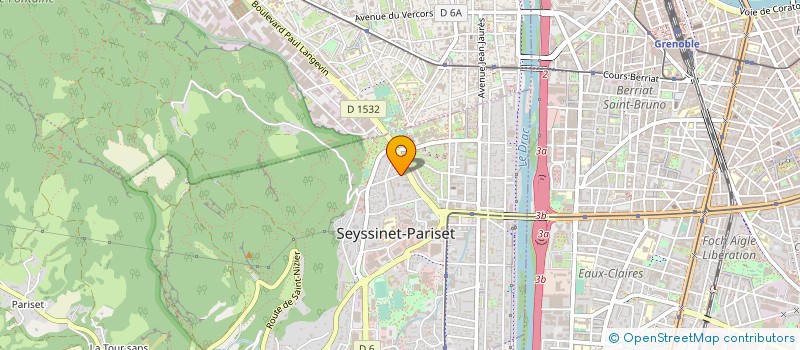 localisation de l'entreprise SARL MAURICI  SEYSSINET-PARISET