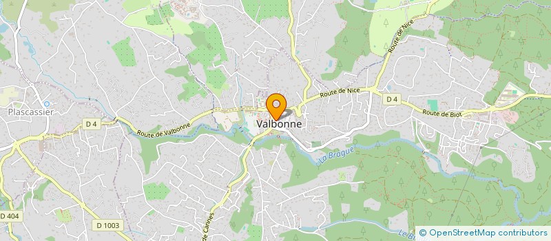 localisation de l'entreprise SARL MAVINA  VALBONNE