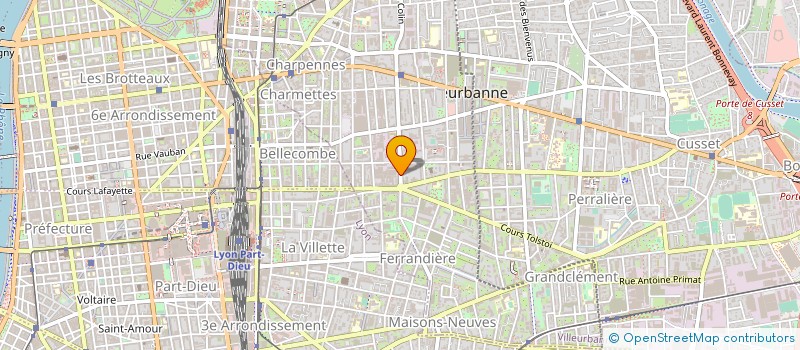 localisation de l'entreprise SARL MAWA JANIC ENDUISAGE PEINTURE PLAQUES DE PLATRES  VILLEURBANNE