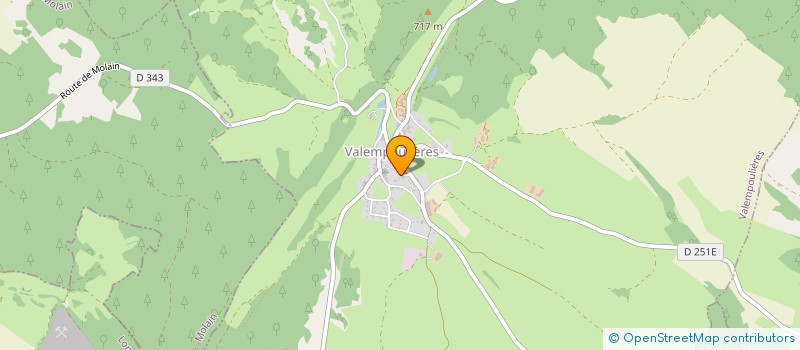 localisation de l'entreprise SARL MAX MANDRILLON  VALEMPOULIERES