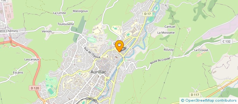 localisation de l'entreprise SARL MAX MEDIA CREATION à AURILLAC