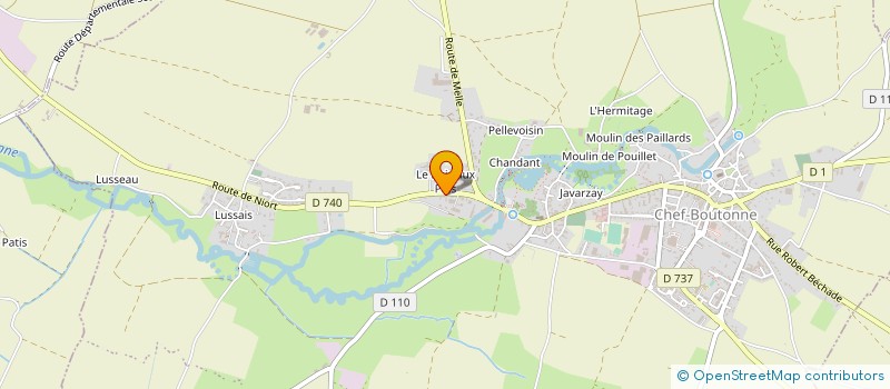 localisation de l'entreprise SARL MAX QUIARD à CHEF-BOUTONNE