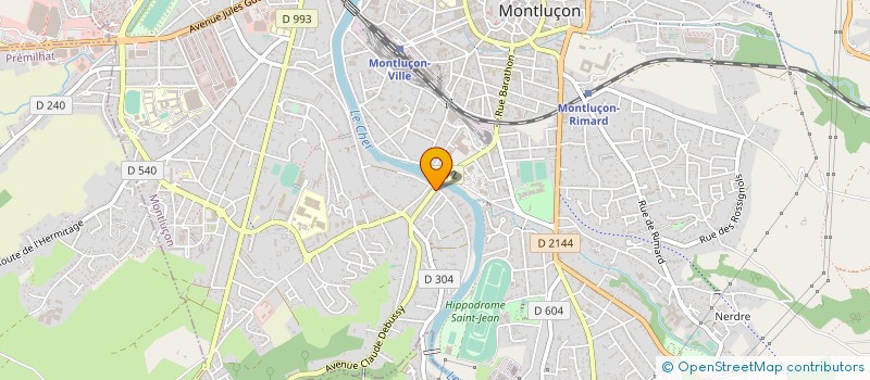 localisation de l'entreprise SARL MAXAL à MONTLUCON