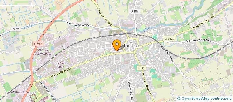 localisation de l'entreprise SARL MAXI BOIS 84 à MONTEUX