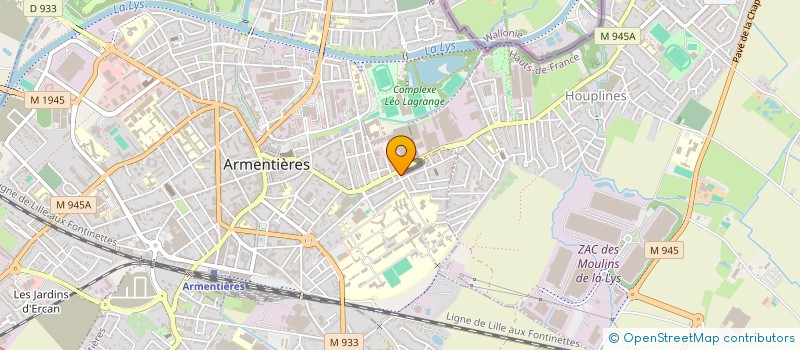 localisation de l'entreprise SARL MAXI-JEUX à ARMENTIERES