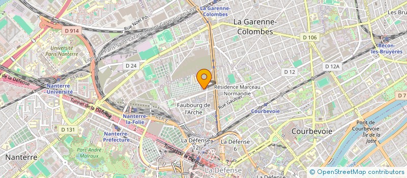 localisation de l'entreprise SARL MAXI SECURITE à COURBEVOIE