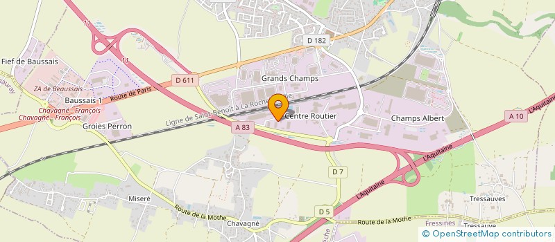 localisation de l'entreprise SARL MAXIMUM à LA CRECHE