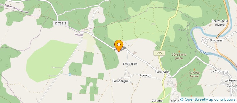 localisation de l'entreprise SARL MAXIMUM GROUPE à SAINT-ANTONIN-NOBLE-VAL