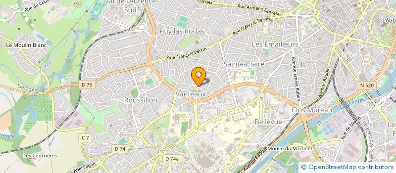 localisation de l'entreprise SARL MAYAH à LIMOGES