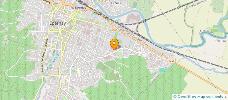 localisation de l'entreprise SARL MAYE  EPERNAY