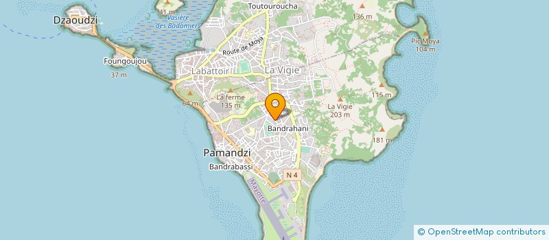 localisation de l'entreprise SARL MAYOTTE AIR SERVICE  PAMANDZI