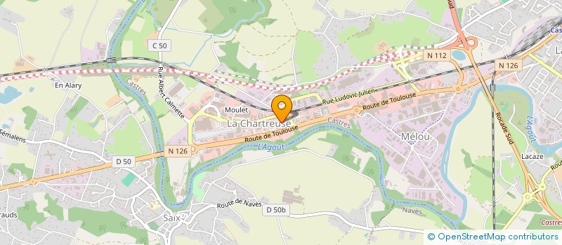 localisation de l'entreprise SARL MAZAMETAINE DE CONTROLE TECHNIQUE à CASTRES