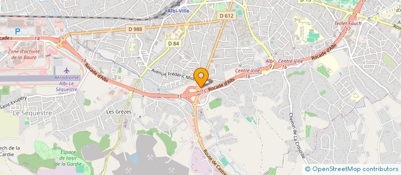 localisation de l'entreprise SARL MAZARS AUTOMOBILE à ALBI