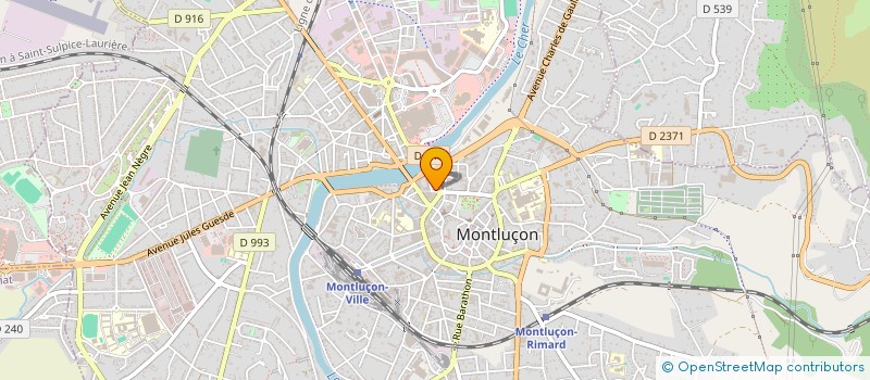 localisation de l'entreprise SARL MB ATELIERS à MONTLUCON