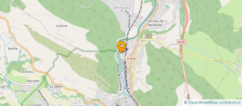 localisation de l'entreprise SARL MB-SUD à FOIX