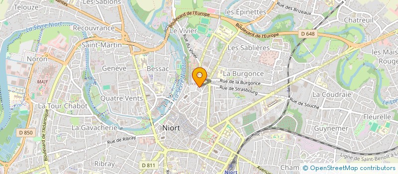 localisation de l'entreprise SARL MBA à NIORT