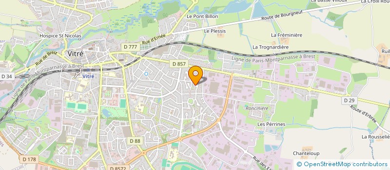 localisation de l'entreprise SARL MBEV  VITRE