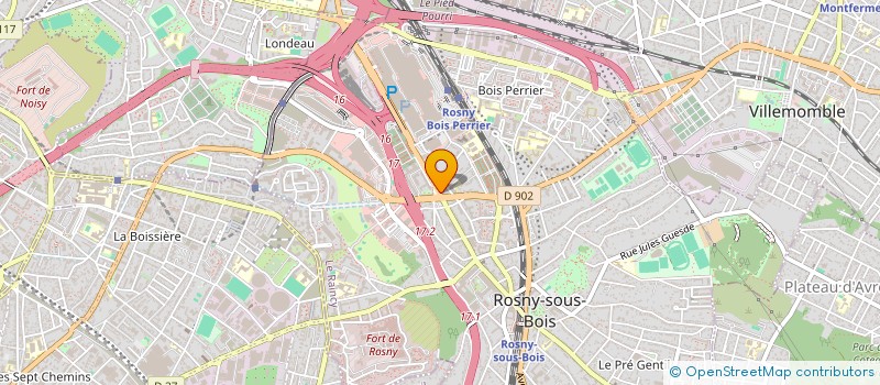 localisation de l'entreprise SARL MBK FERMETURES à ROSNY-SOUS-BOIS