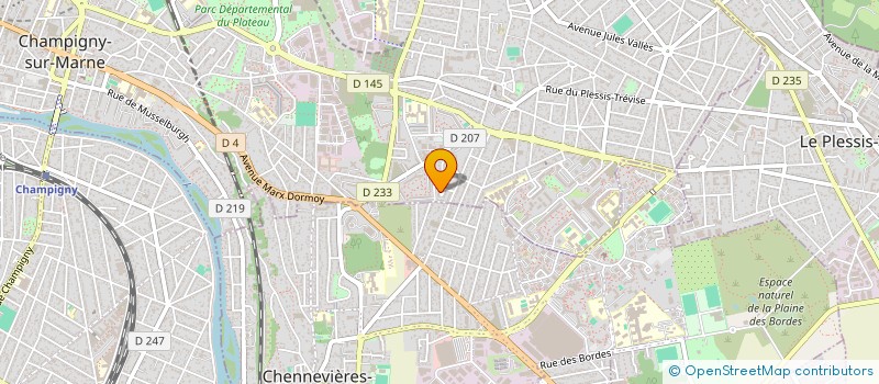localisation de l'entreprise SARL MBV VENTILATION à CHAMPIGNY-SUR-MARNE