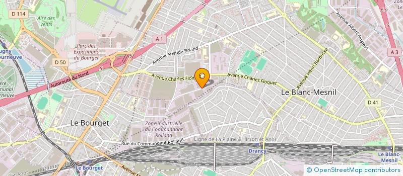 localisation de l'entreprise SARL MBVA à LE BLANC-MESNIL