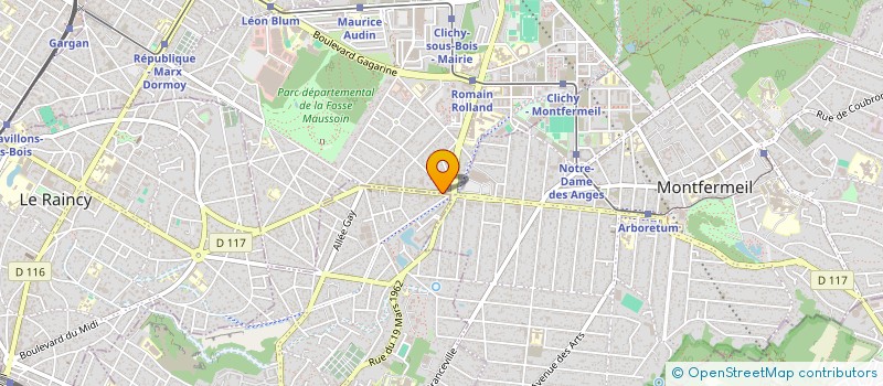localisation de l'entreprise SARL MC COPMAN à CLICHY-SOUS-BOIS