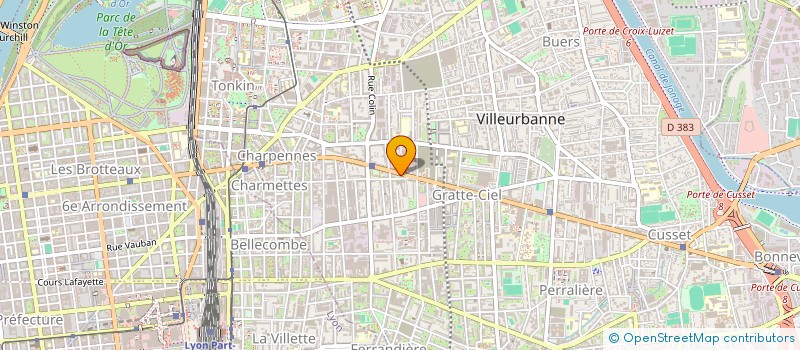 localisation de l'entreprise SARL MCA  VILLEURBANNE