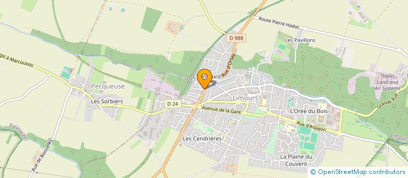 localisation de l'entreprise SARL MCA  LIMOURS