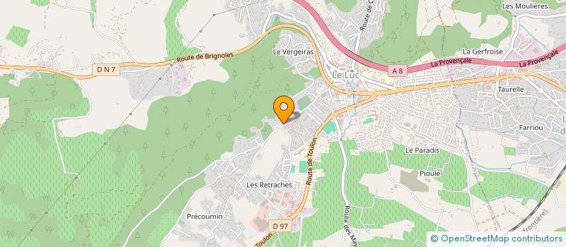 localisation de l'entreprise SARL MCG à LE LUC