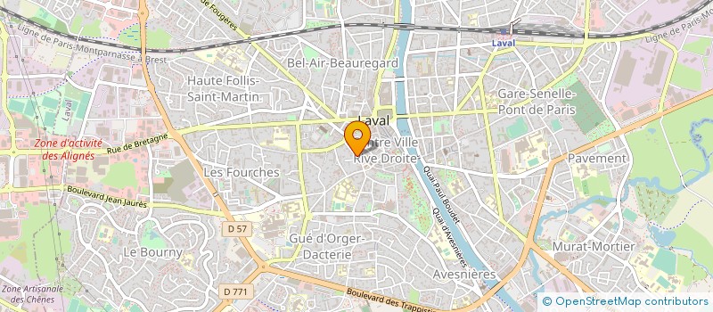 localisation de l'entreprise SARL MCHL DECO à LAVAL