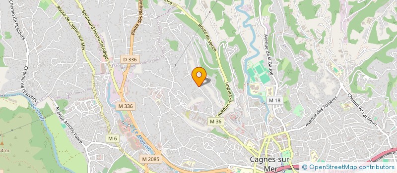 localisation de l'entreprise SARL MCL BATIMENT à CAGNES-SUR-MER