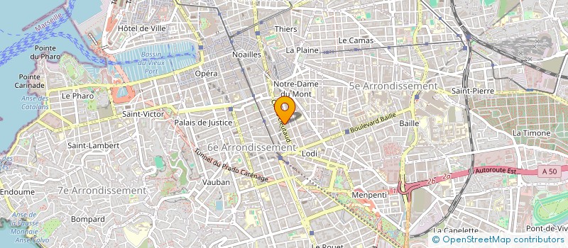 localisation de l'entreprise SARL MCM  MARSEILLE