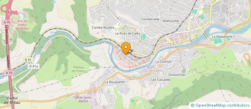localisation de l'entreprise SARL MCRP à MILLAU