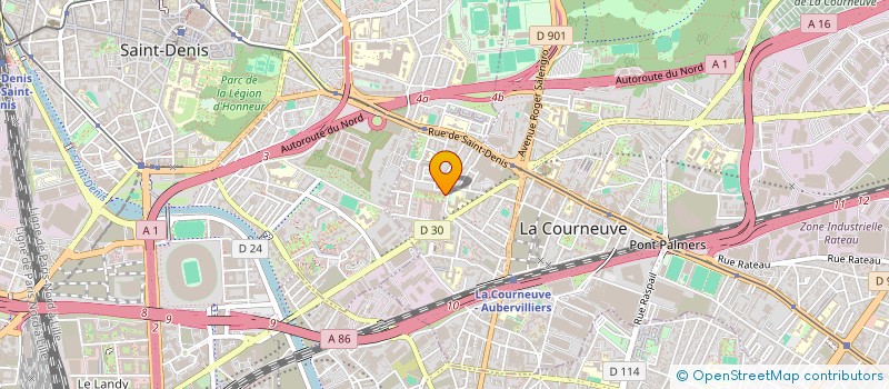 localisation de l'entreprise SARL MCV à LA COURNEUVE