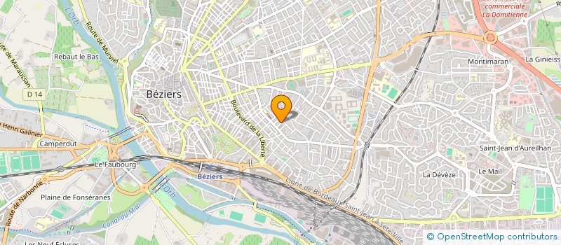 localisation de l'entreprise SARL MDE  BEZIERS