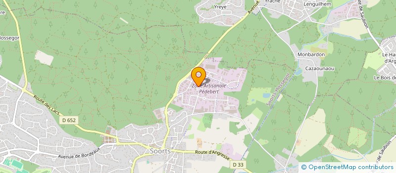 localisation de l'entreprise SARL MDM à SOORTS-HOSSEGOR
