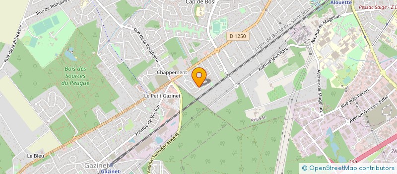 localisation de l'entreprise SARL MDM à PESSAC