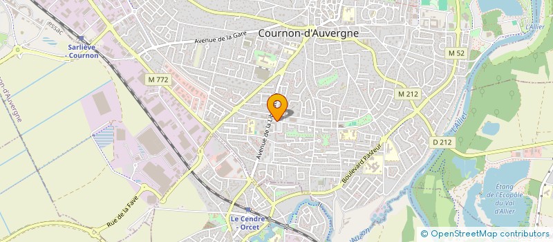 localisation de l'entreprise SARL MDM LE CROQUANT  COURNON-D'AUVERGNE