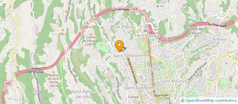 localisation de l'entreprise SARL MDP à NICE