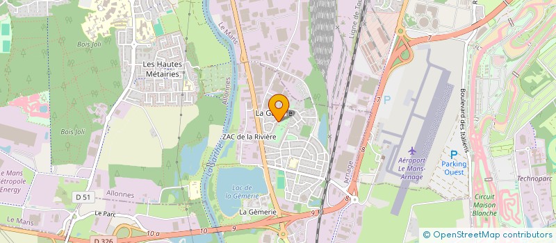 localisation de l'entreprise SARL MDS à ARNAGE