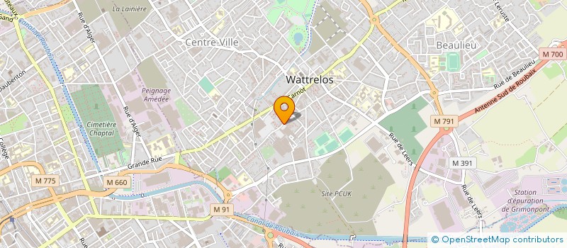 localisation de l'entreprise SARL MECA EUROP  WATTRELOS