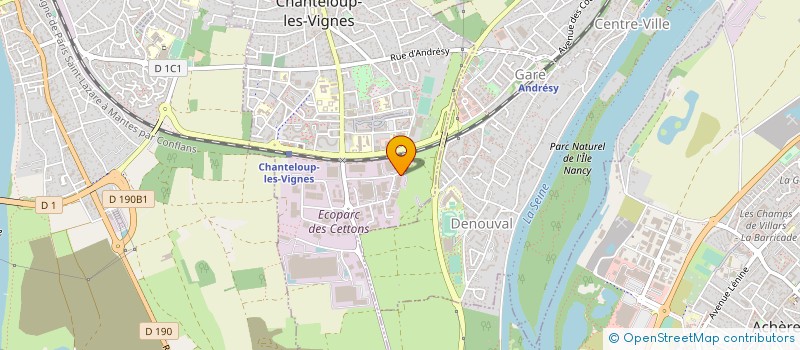 localisation de l'entreprise SARL MECAFONDO à CHANTELOUP-LES-VIGNES