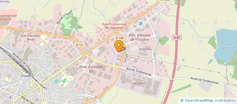 localisation de l'entreprise SARL MECALOR à CHOLET