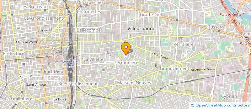 localisation de l'entreprise SARL MECAM à VILLEURBANNE