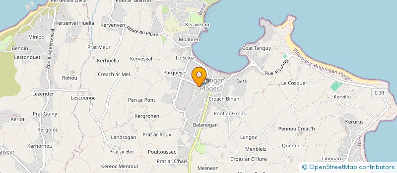 localisation de l'entreprise SARL MECAMER  PLOUNEOUR-BRIGNOGAN-PLAGES